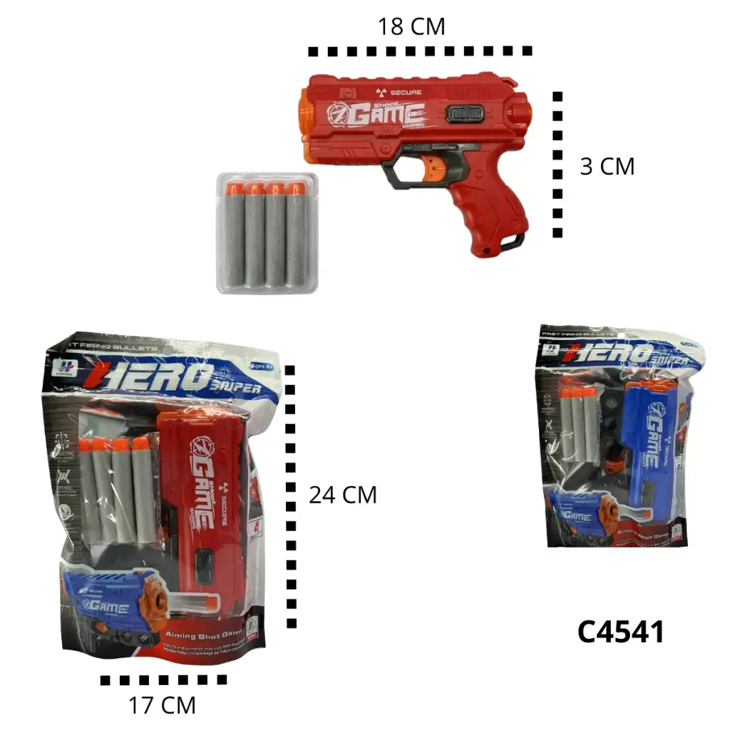 C4541 LANZADOR DE DARDOS MEDIANO EN BOLSA