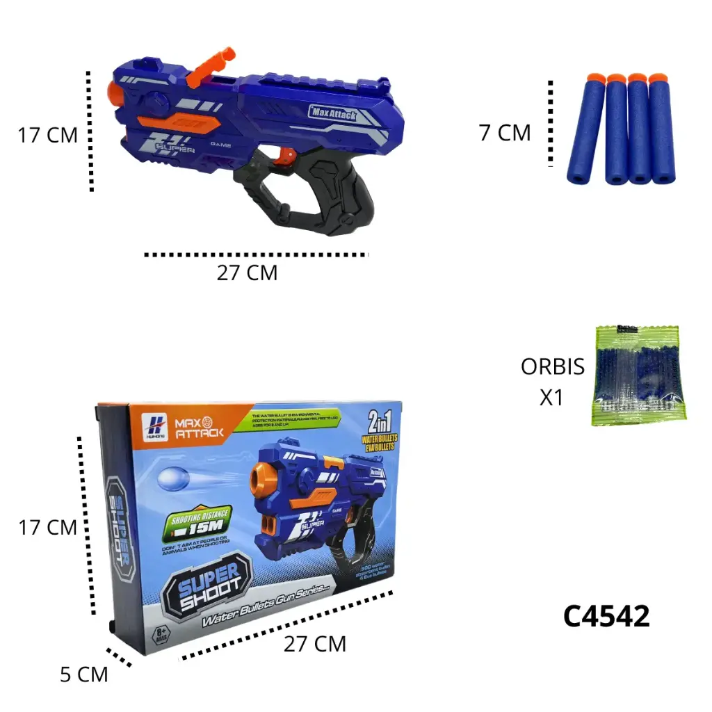 C4542 LANZADORA DE DARDOS Y BIOGEL 