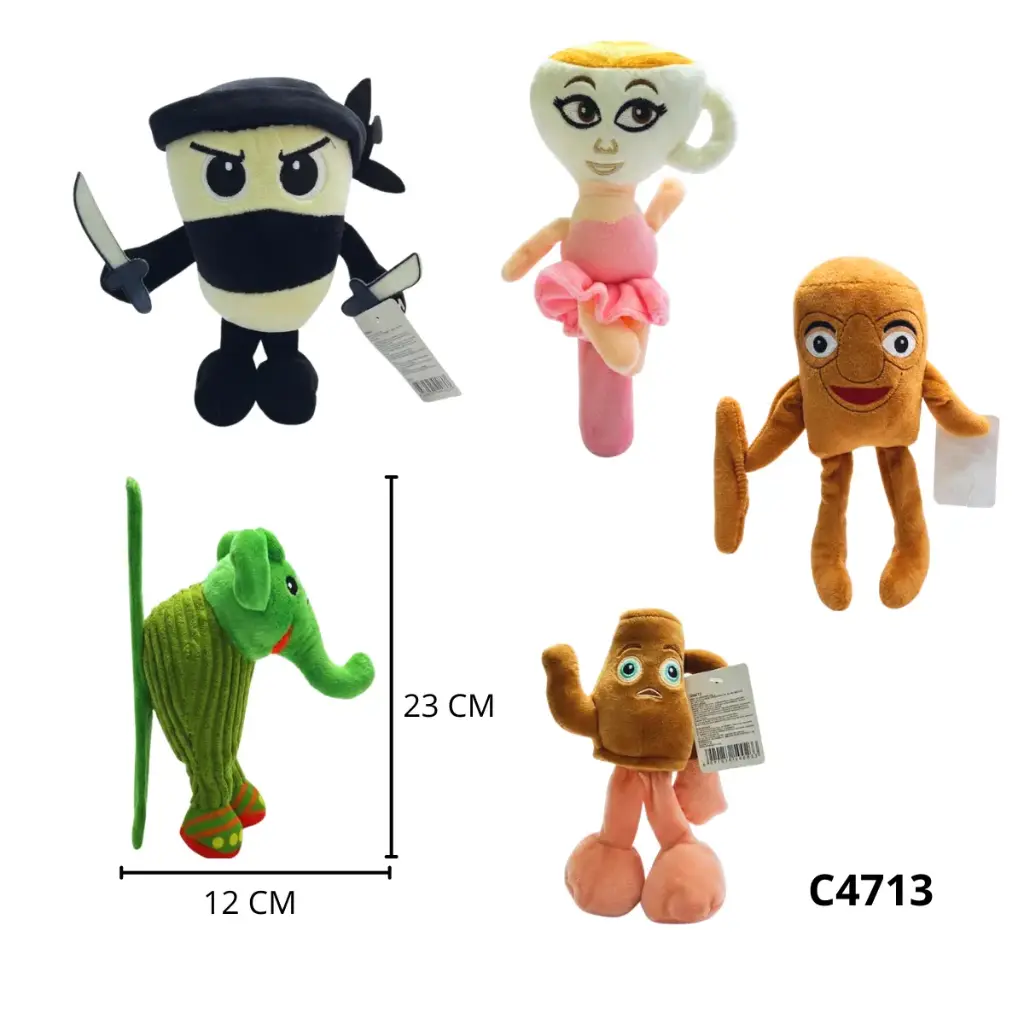 C4713 PELUCHE BRAZALETE ANIMALES LUZ Y SONIDO