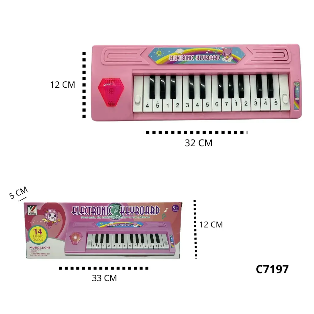 C7197 PIANO CON LUZ Y MUSICA 