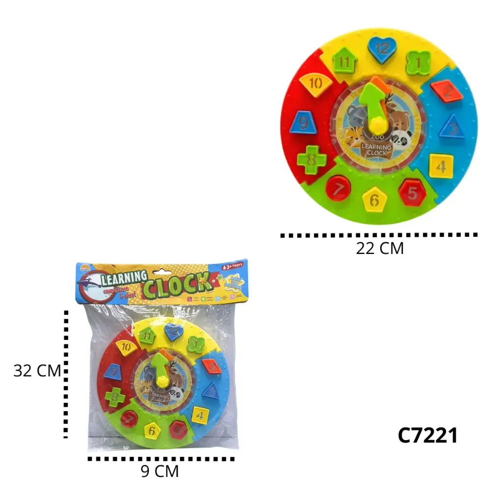 RELOJ CON FICHAS ARMABLES  C7221