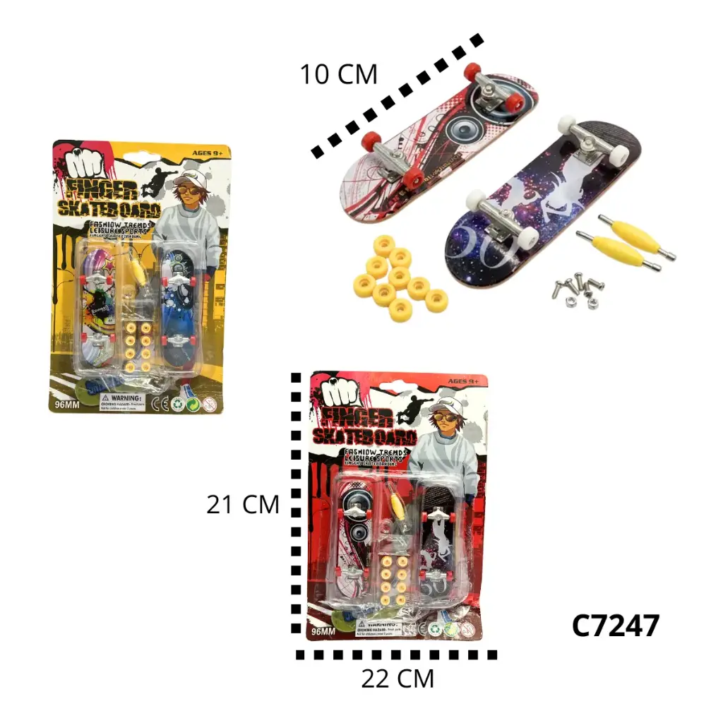 C7247 SET DE PATINETA SKATEBOARD EN BLISTER