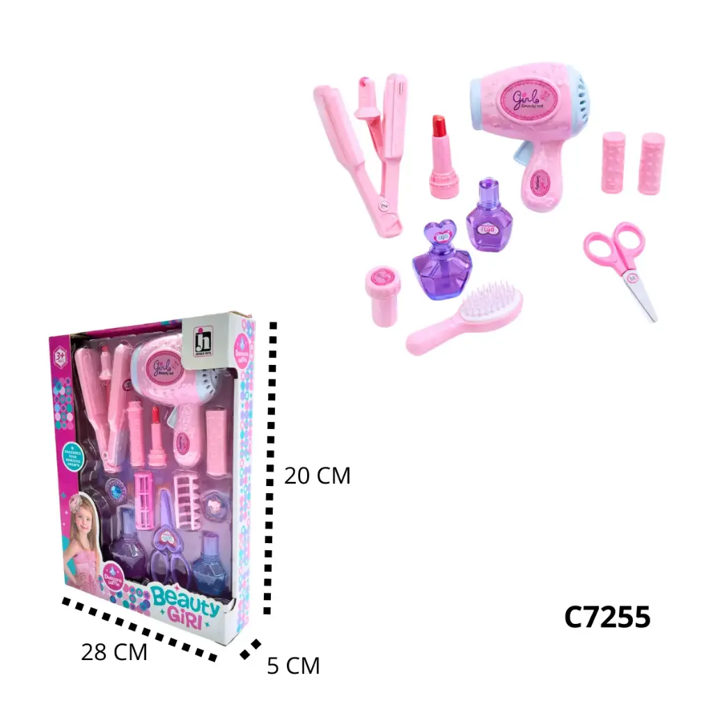 C7255 JUEGO KIT DE BELLEZA PARA NIÑAS 