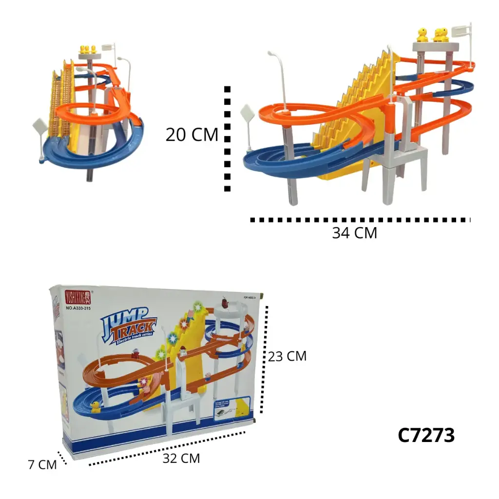 C7273 PISTA ESCALADA DE ANIMALES CON PILA 