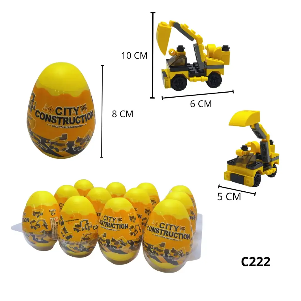 C222 HUEVOS SORPRESA EN DISPLAY MODELOS SURTIDOS