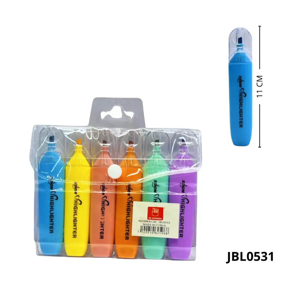 JBL0531 RESALTADORES FLUORESCENTE X6