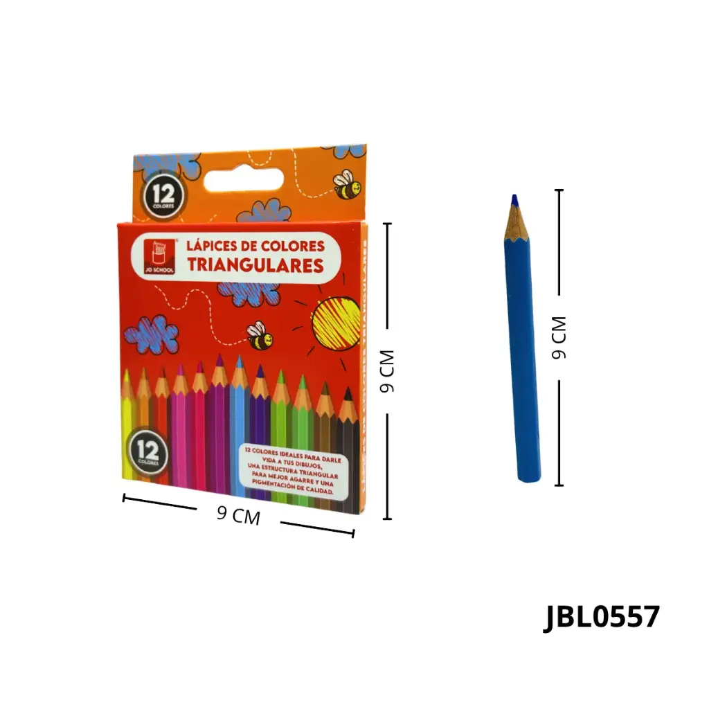 JBL0557 CAJA COLORES MINI X 12 PCS