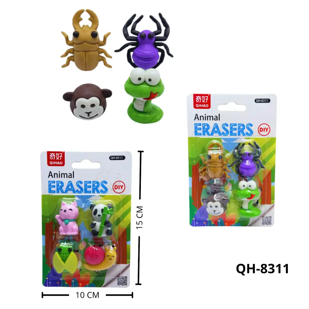 QH-8311 SET BORRADORES ANIMALES