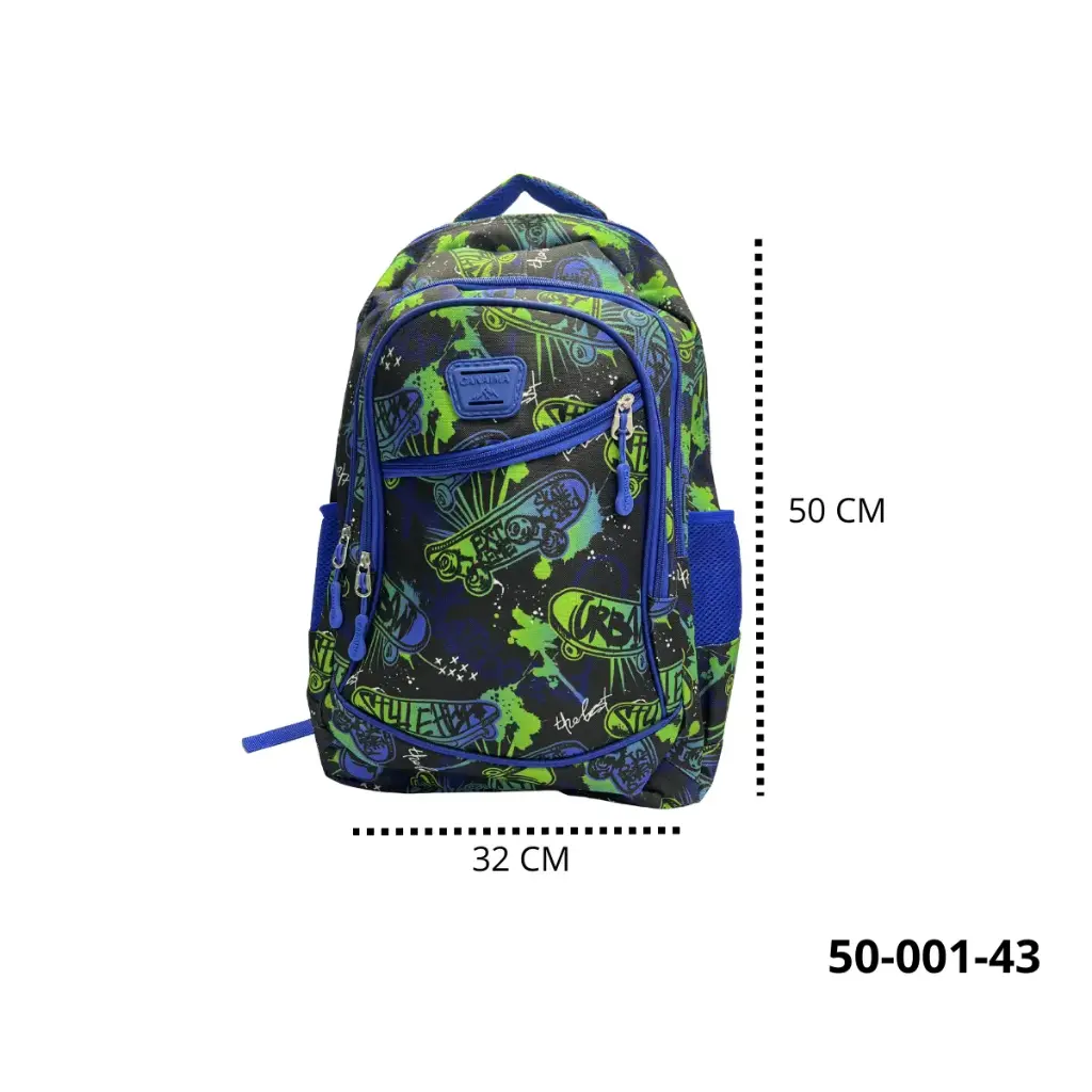  50-001-43 BOLSO ESTAMPADO PÁTINETAS NIÑOS