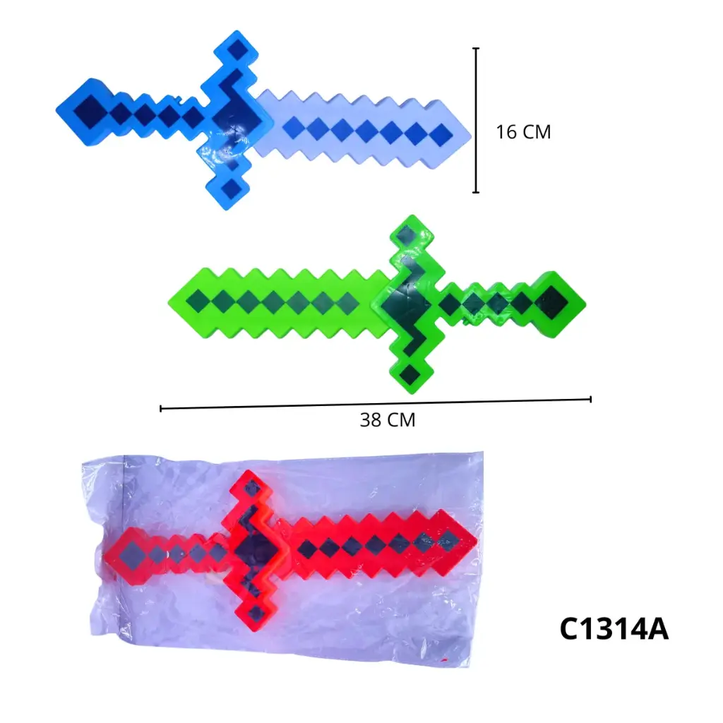 C1314/A-B ESPADA MINECRACON LUZ Y SONIDO
