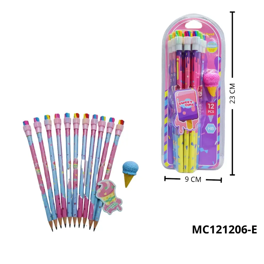 MC121206-E SET DE LAPICES CON BORRADOR