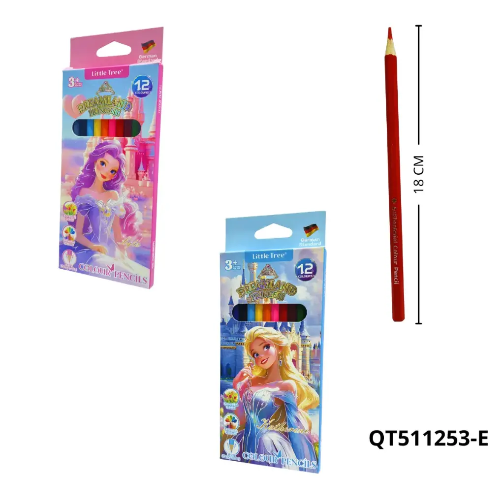 QT511253-E COLORES DE ALTA GAMA PRINCESAS X12 PCS