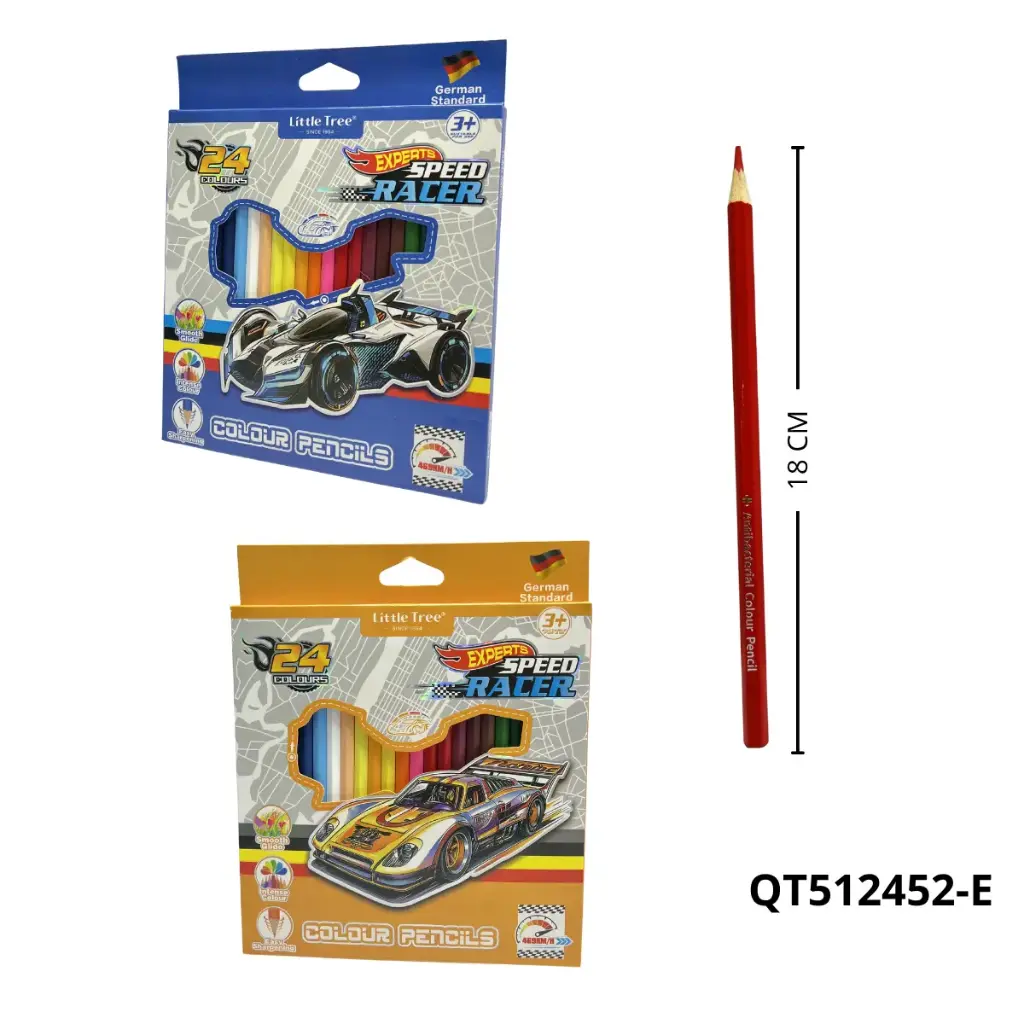 QT512452-E COLORES DE ALTA GAMA CARRITOS X 24PCS