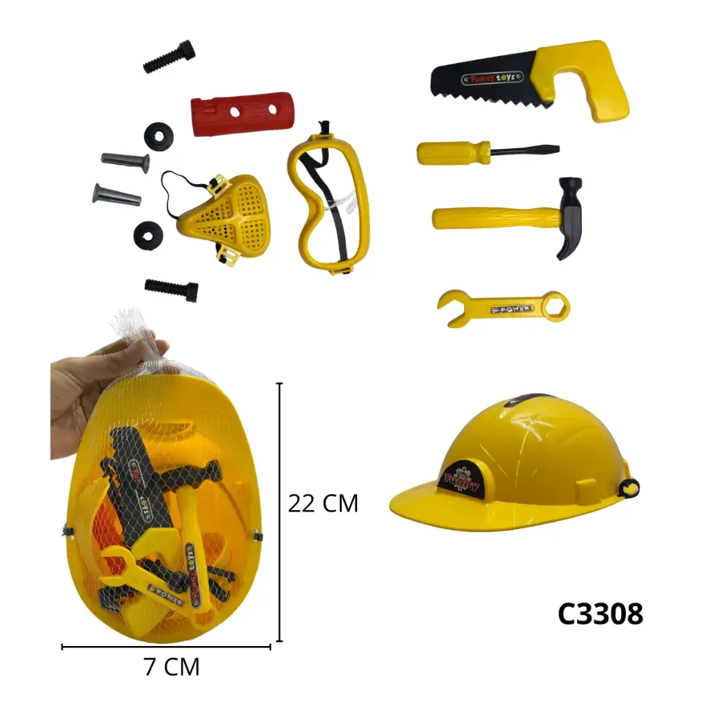C3308 SET CASCO DE HERRAMIENTAS