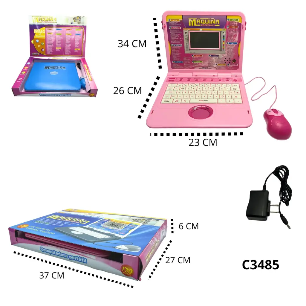 C3485 COMPUTADOR INFANTIL DE APRENDIZAJE 130 FUNCIONES