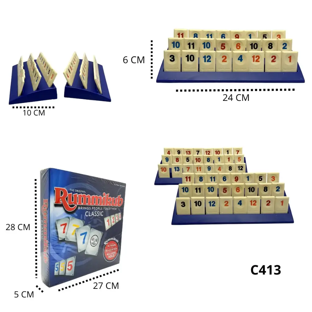 C413 JUEGO DE MESA RUMMIKUB CLASSIC