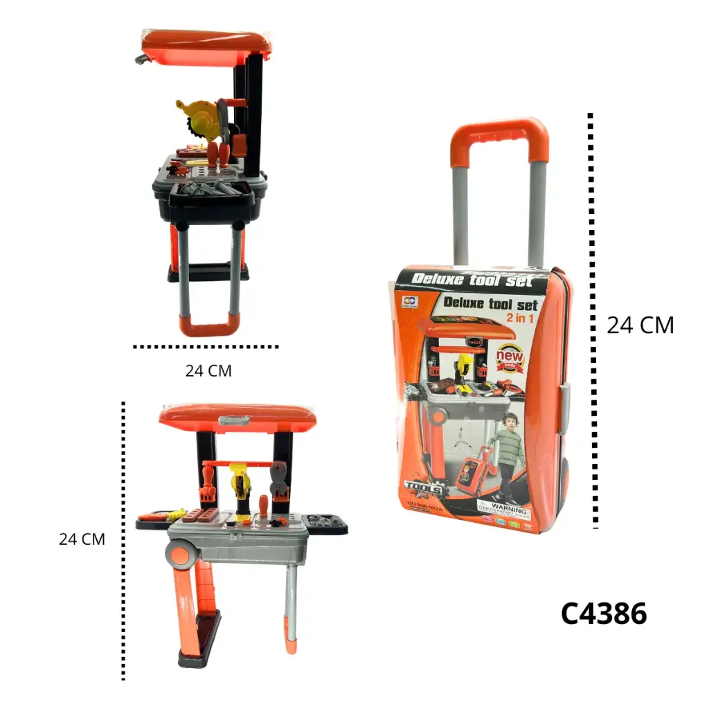 C4386 MALETA DE HERRAMIENTAS DELUXE TOOL 2 EN 1