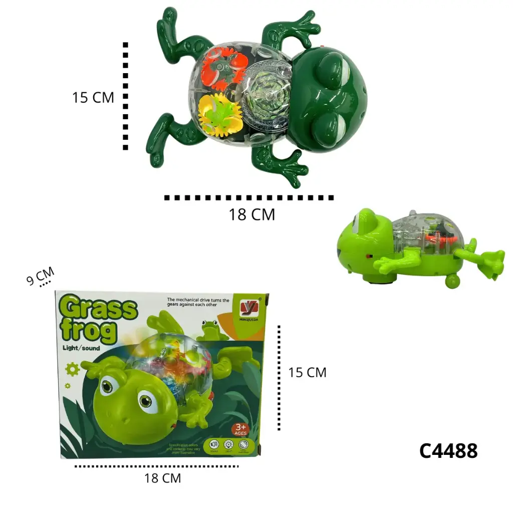 C4488 RANA CON LUZ Y SONIDO
