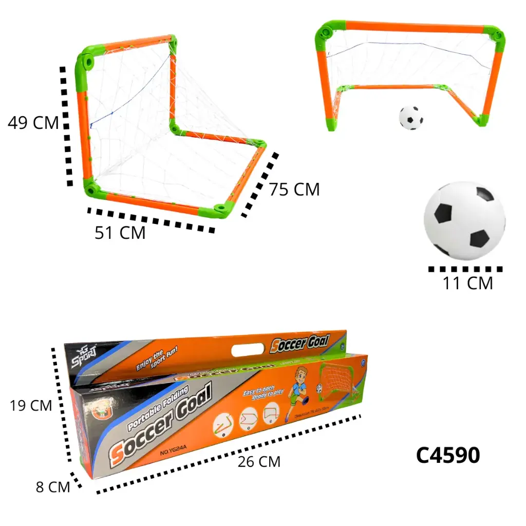 C4590 CANCHA DE FUTBOL CON + BALÓN 