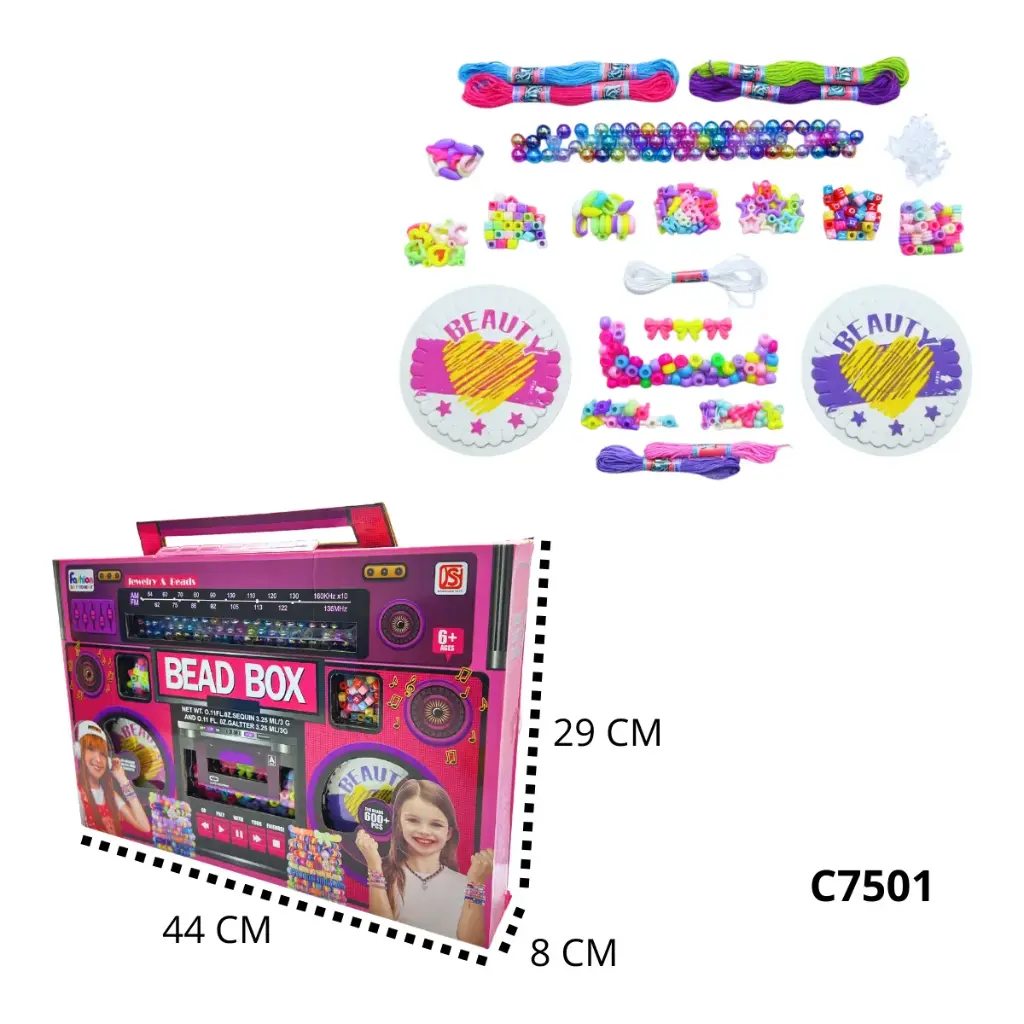 C7501 SET PULSERAS EN CAJA DE GRABADORA