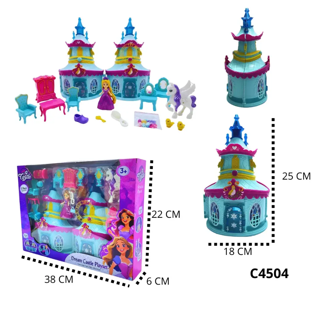  C4504 CASTILLO PARA NIÑAS CON ACCESORIOS