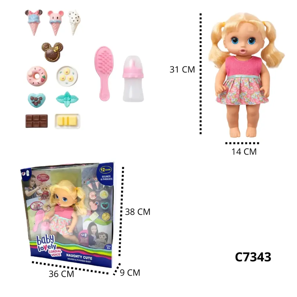 C7343 MUÑECA BABY LOVELY 