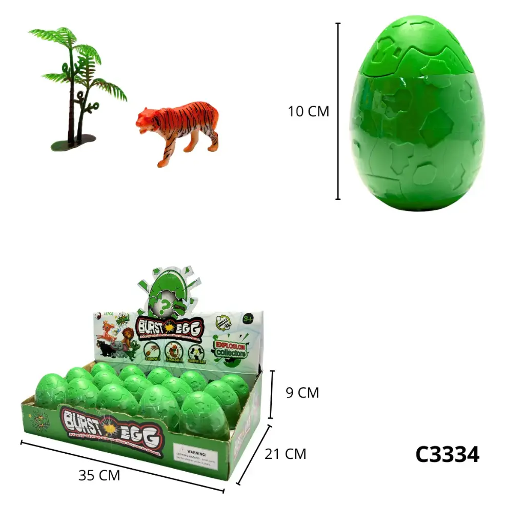 C3334 HUEVO ANIMALES SORPRESA