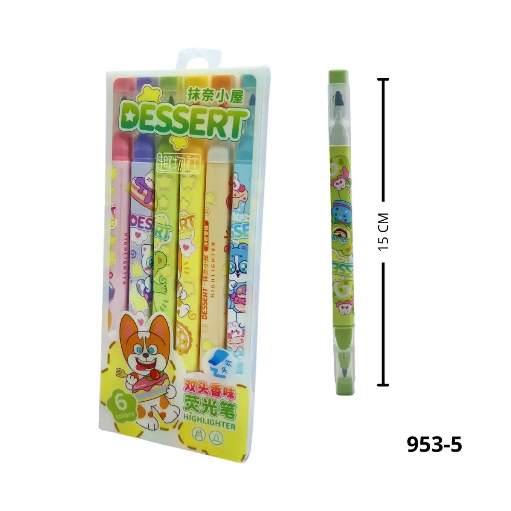 953-5 MARCADORES DOBLE PUNTA X6 