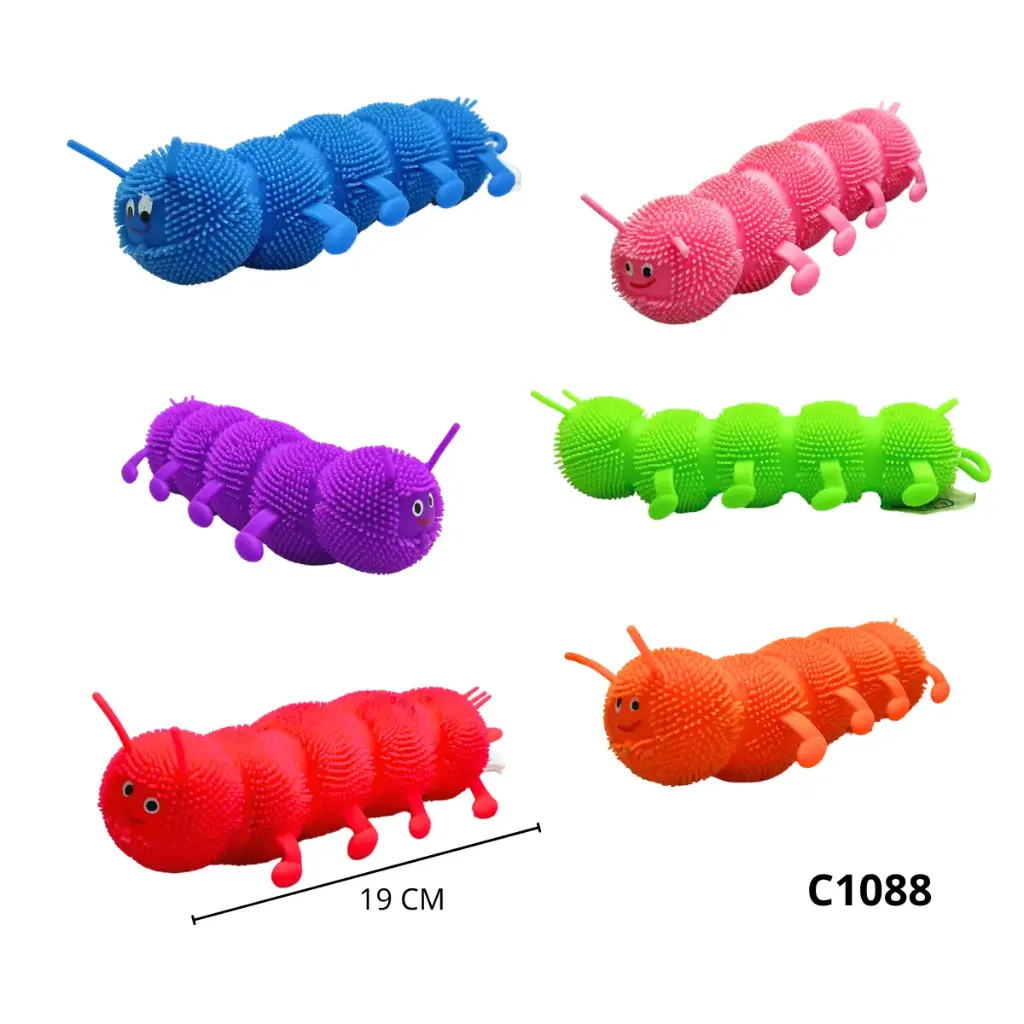 C1088 BOLITRON GUSANO CUATRO COLORES