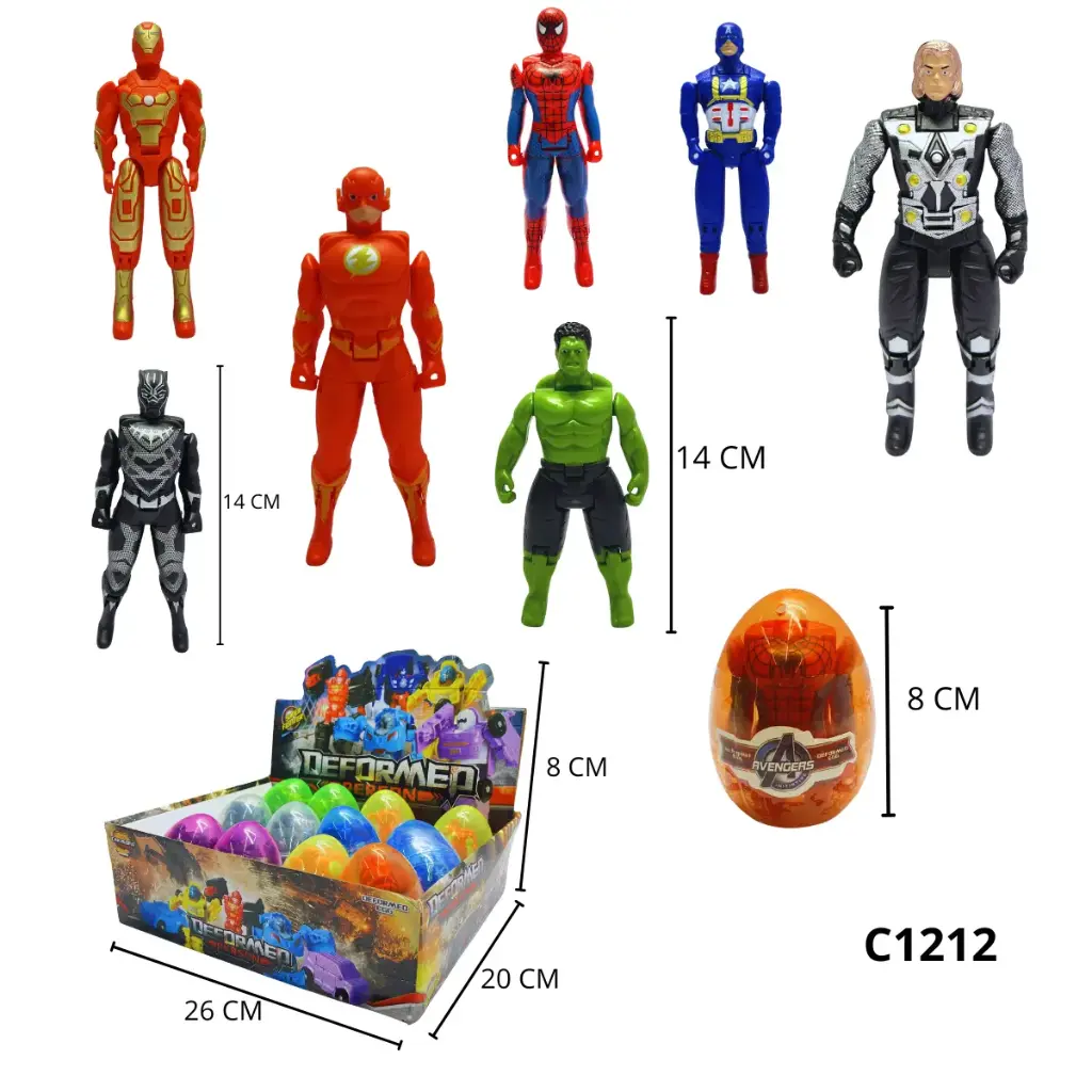 C1212 HUEVO SORPRESA SUPERHEROES