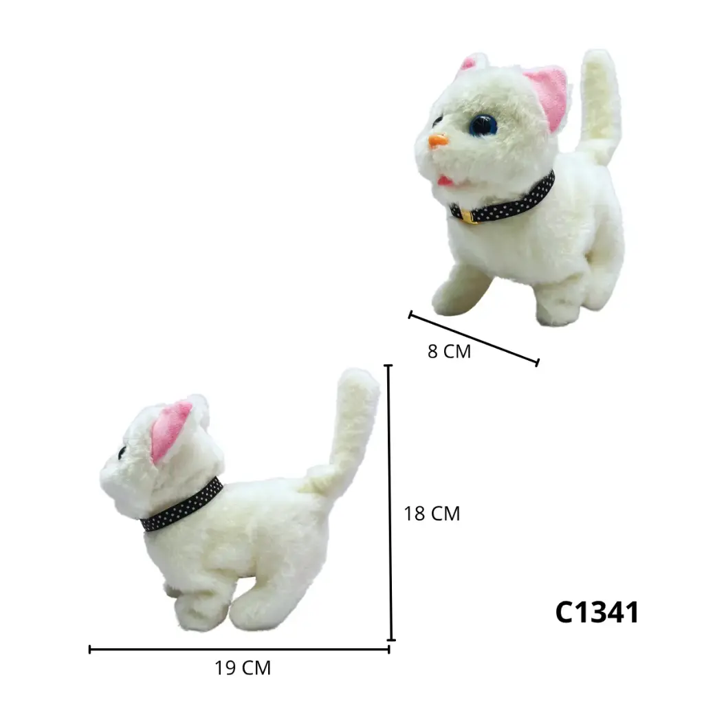 C1341 GATO QUE CAMINA CON SONIDO Y MECANISMO