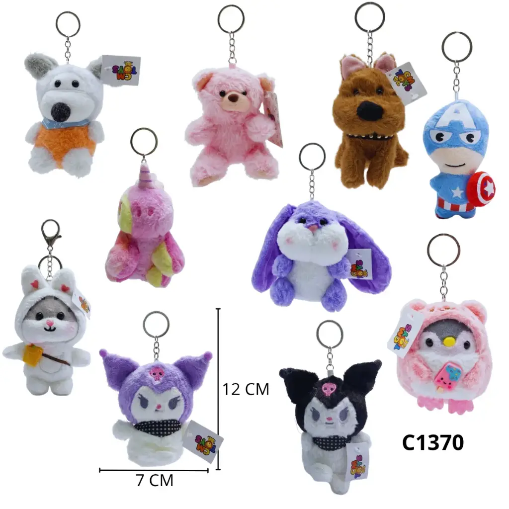 C1370 LLAVERO PELUCHES STD