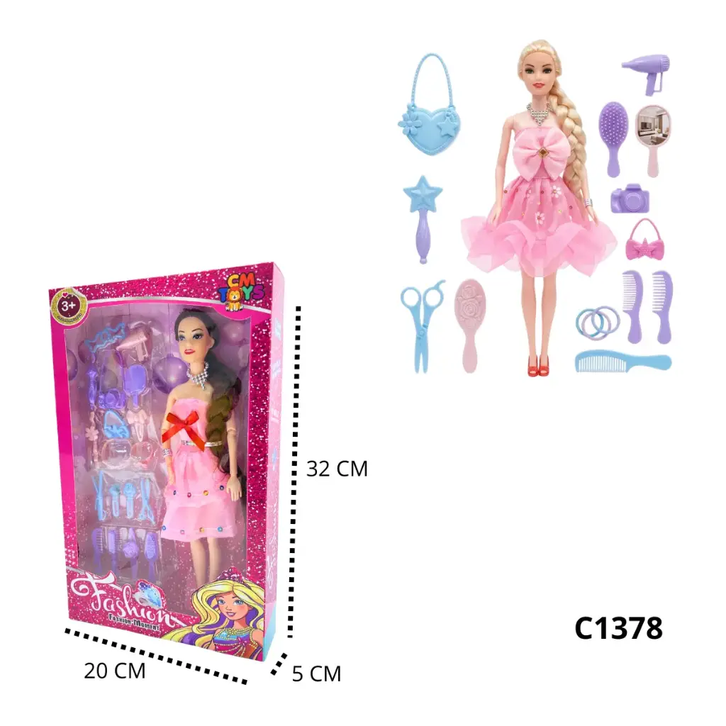 C1378 MUÑECA FLACA ACCESORIOS