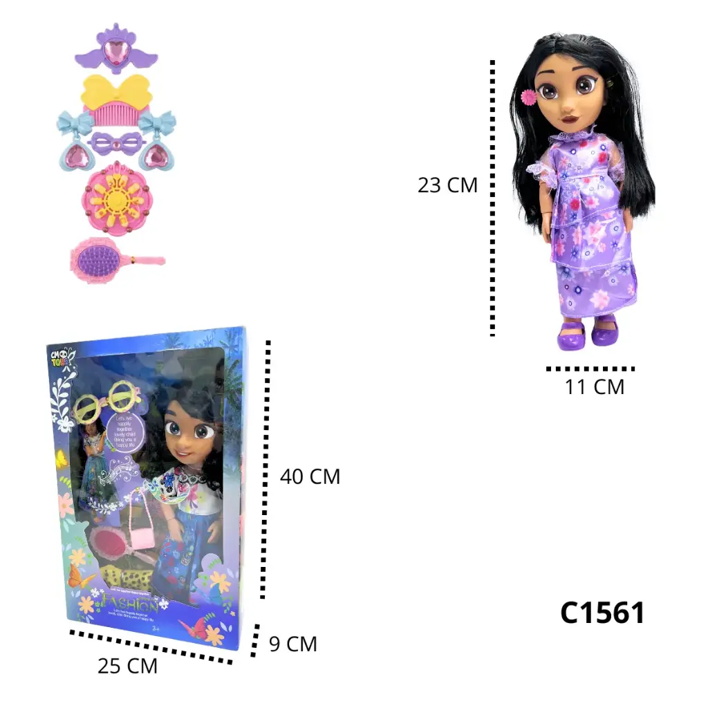 C1561 MUNECA ENCANTO ACCESORIOS