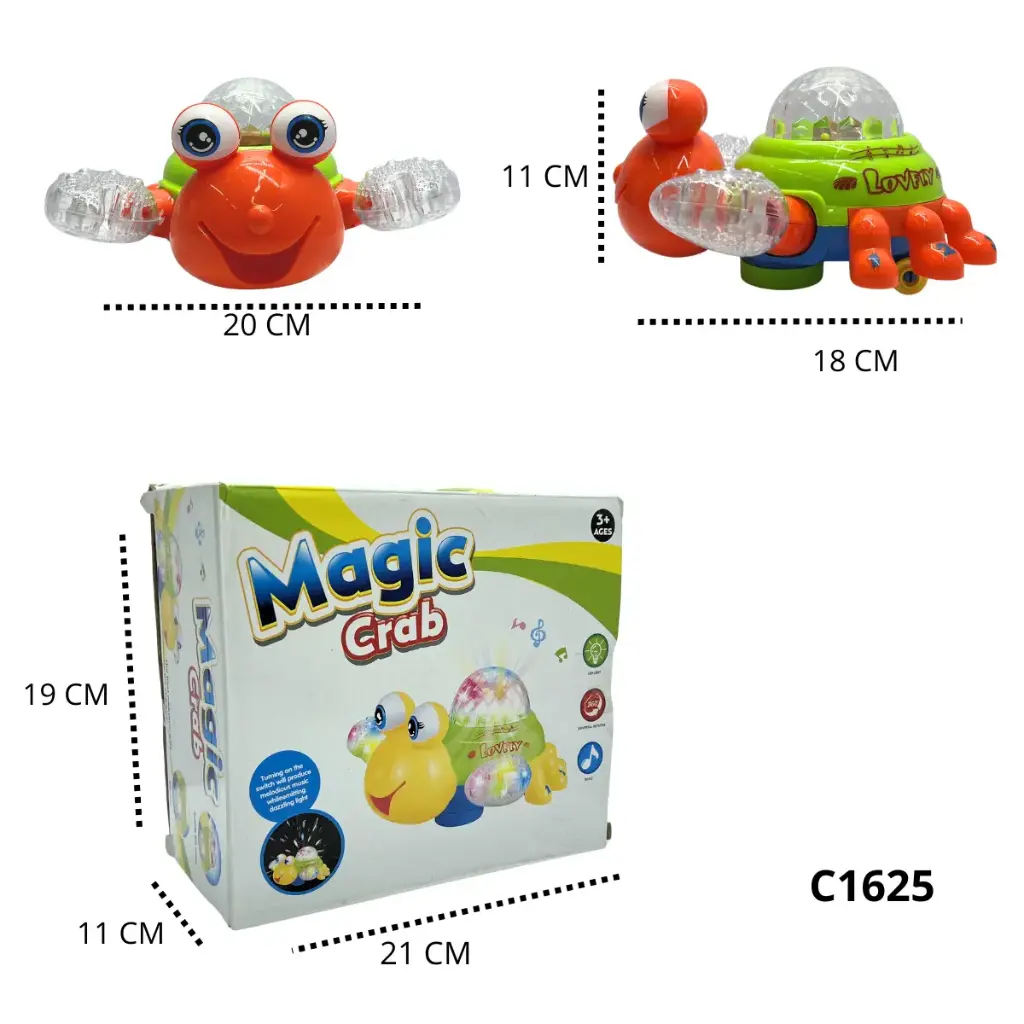 C1625 CANGREJO LUZ Y SONIDO HERMIT