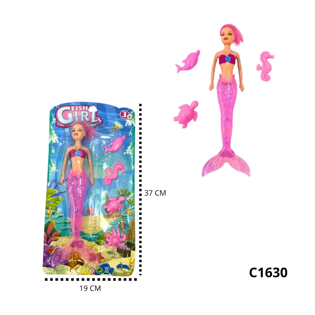 C1630 MUÑECA BLISTER SIRENA