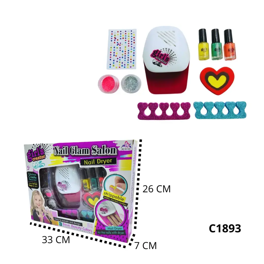 C1893 SET DE UÑAS PARA NIÑAS ACCESORIOS 
