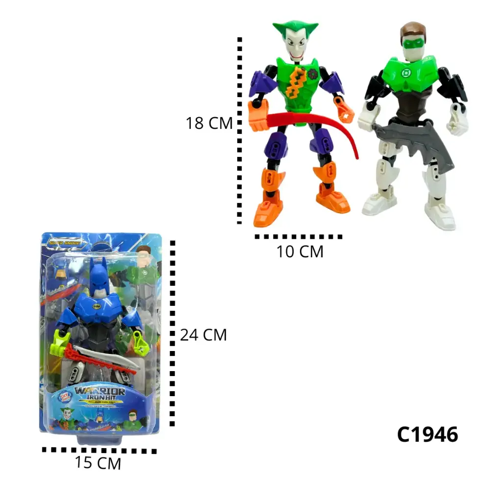 C1946 FIGURAS DE GUERREROS EN BLISTER