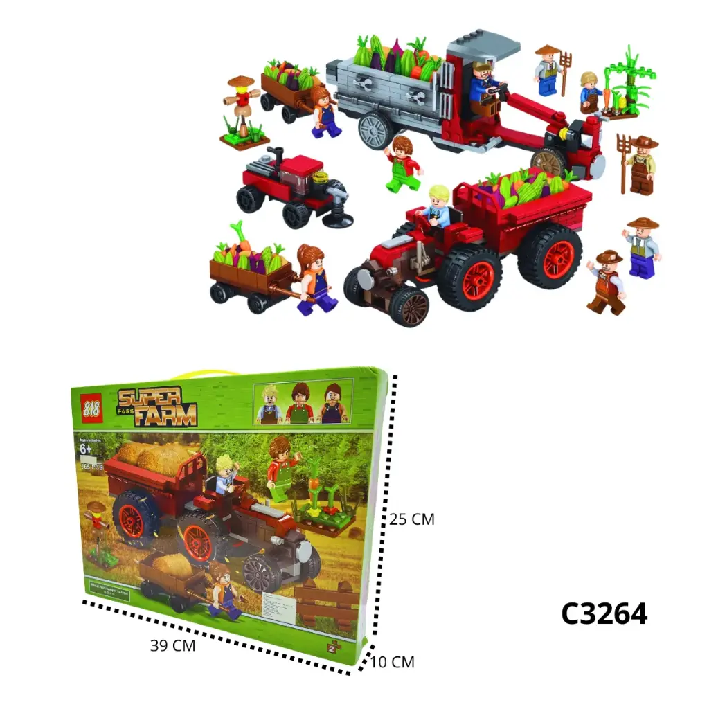  C3264 FICHAS DE ARMAR GRANJA X1