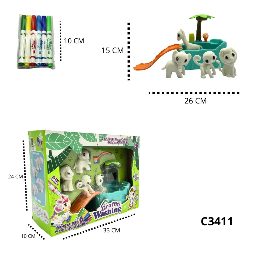 C3411 JUEGO PONYS RODADERO PINTURITAS