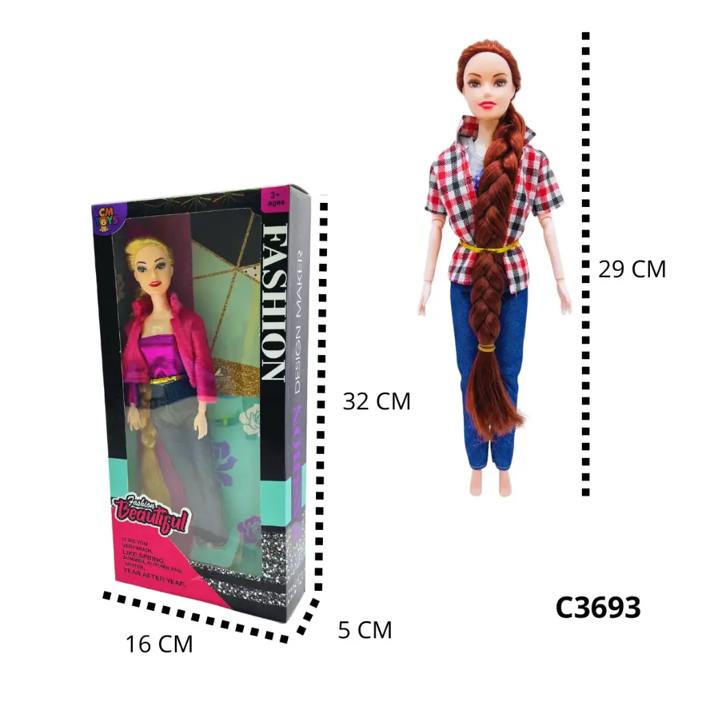 C3693 MUÑECA FLACA FASHION 