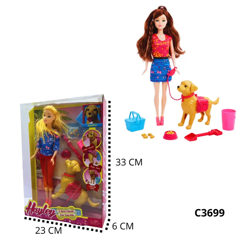 C3699 MUÑECA CON MASCOTA