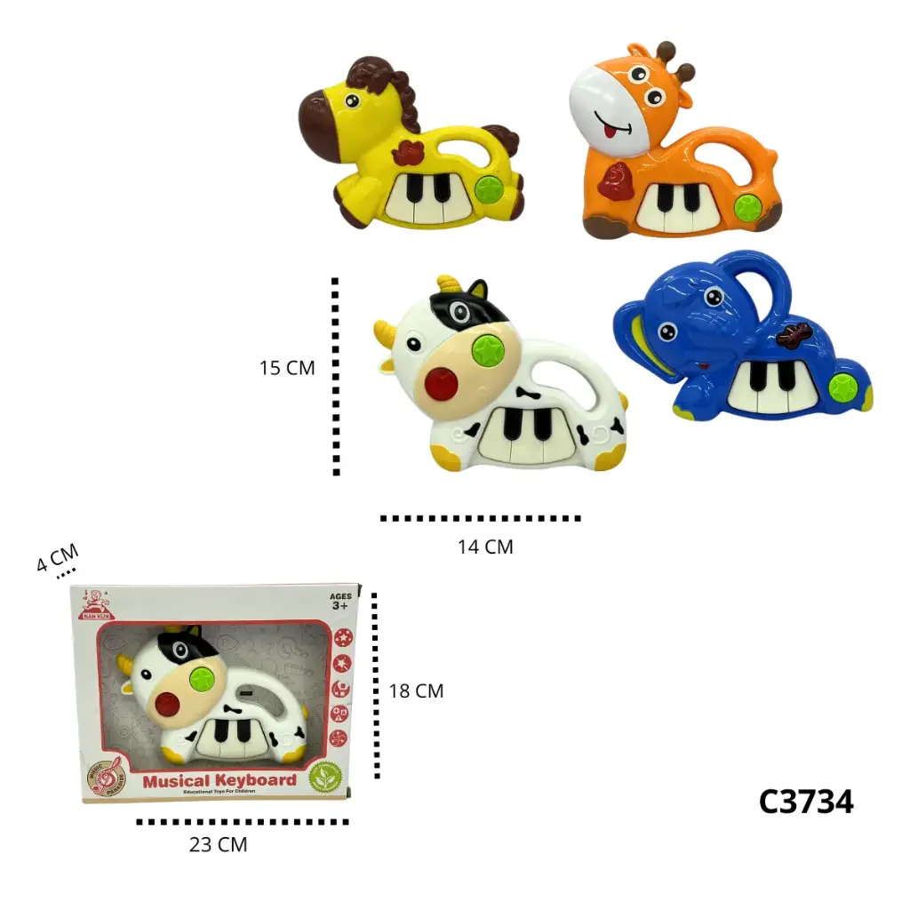C3734 PIANO DE ANIMALES INFANTIL DIDÁCTICO