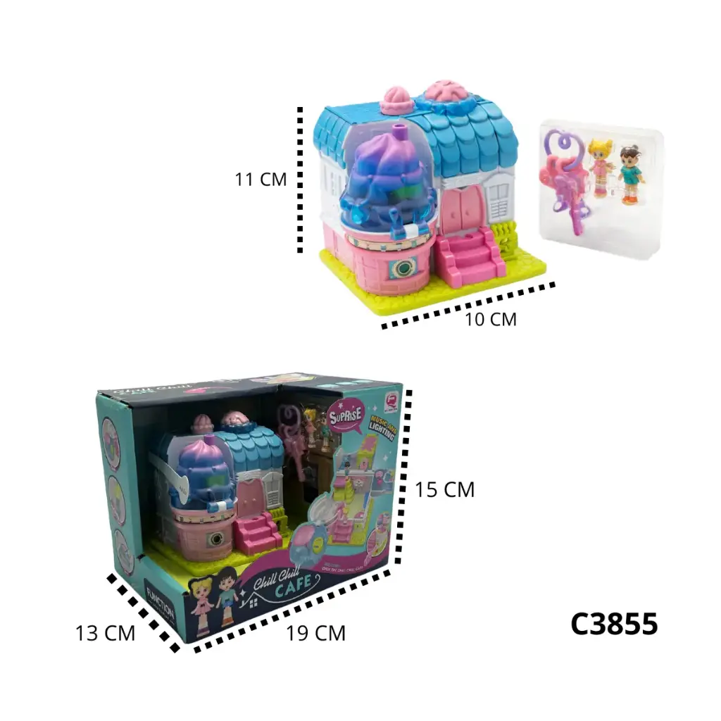 C3855 CASA DE MUÑECAS MINI CON ACCESORIOS NIÑA