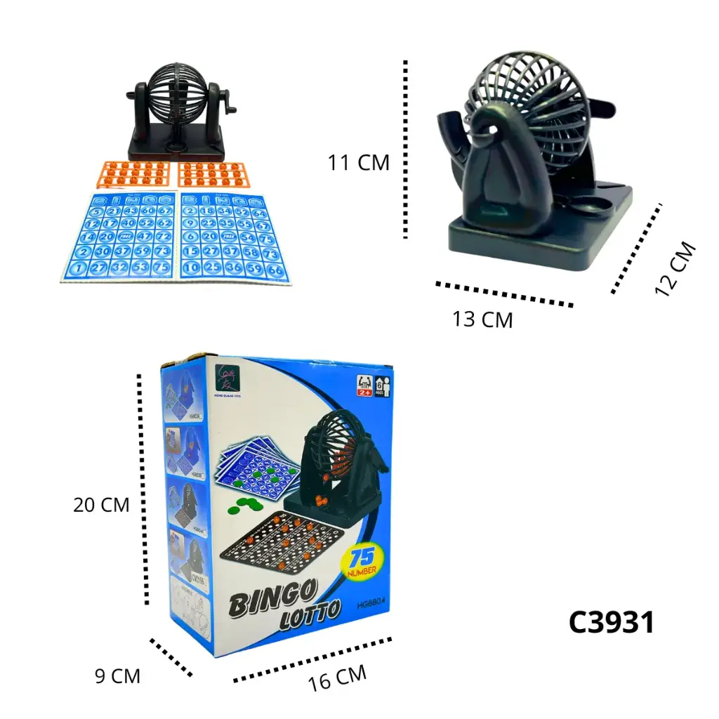 C3931 BINGO LOTTO DE 75 NUMEROS