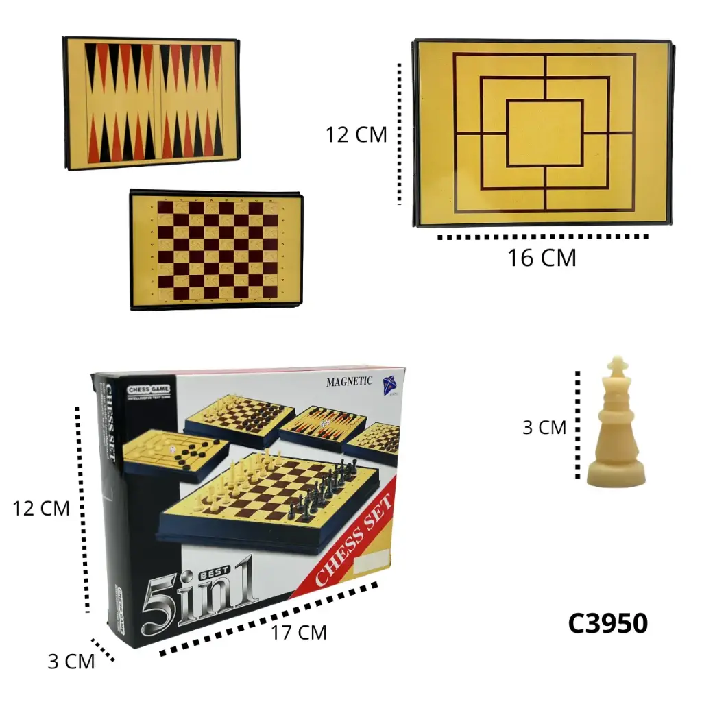 C3950 JUEGO DE MESA CINCO EN UNO