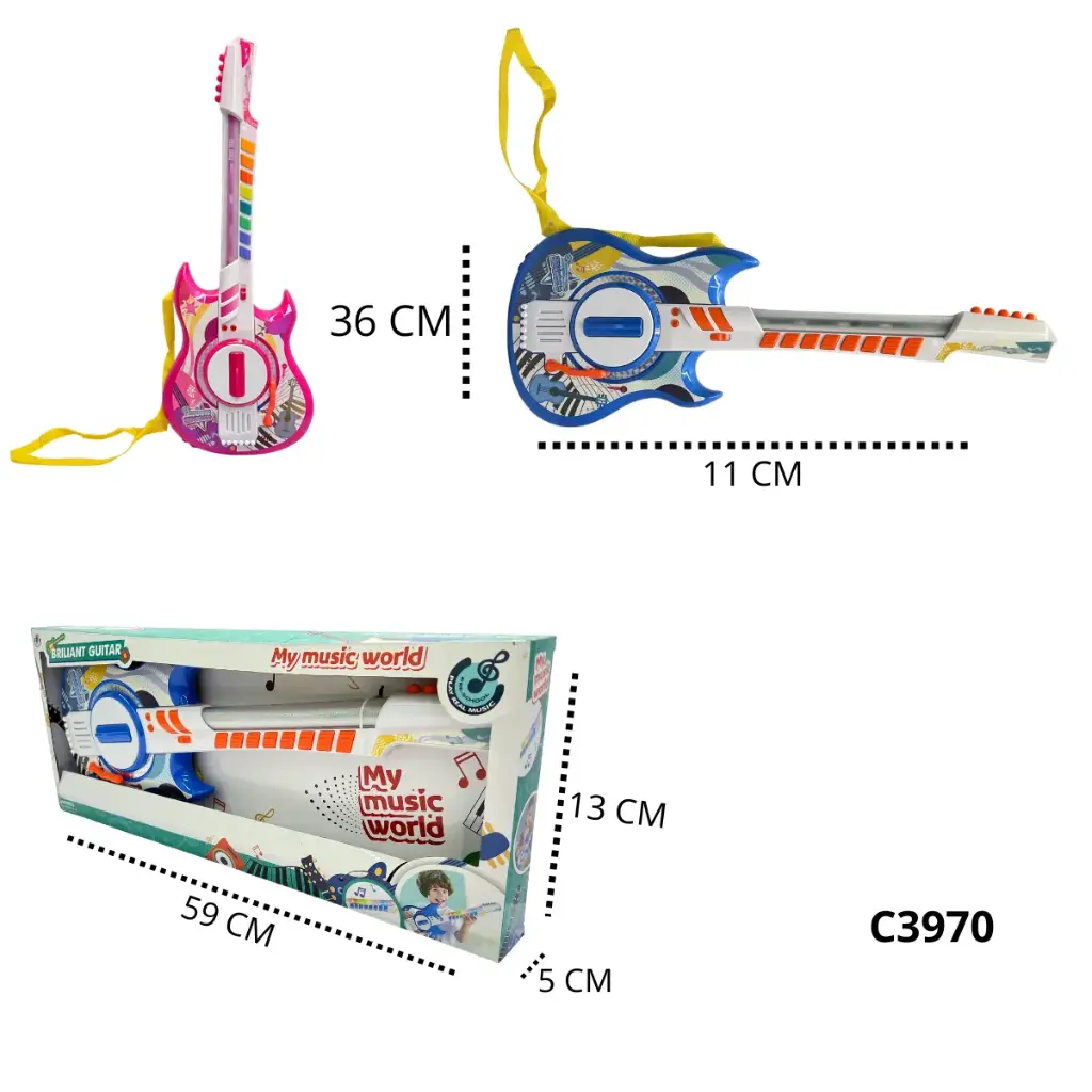 C3970 GUITARRA INTERACTIVA CON LUZ Y SONIDO