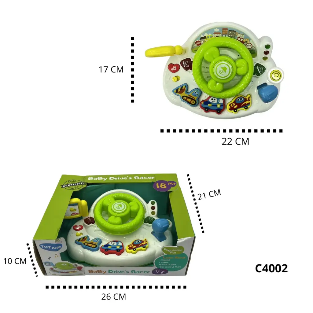 C4002 TIMÓN DIDÁCTICO INFANTIL CON LUZ Y SONIDO