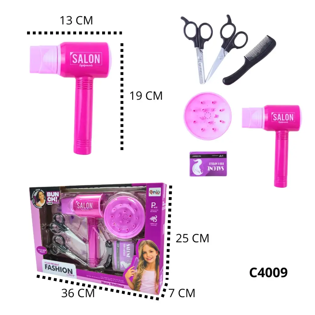 C4009 SET DE BELLEZA PARA EL CABELLO EN CAJA