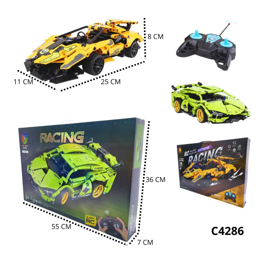 C4286 FICHAS DE ARMAR CARRO CONTROL REMOTO 